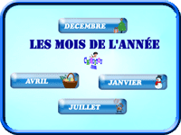 Jeux en ligne gratuit - les mois de l'année