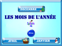 Jeux en ligne gratuit - les mois de l'année