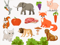 Jeu en ligne gratuit - Que mange les animaux ?